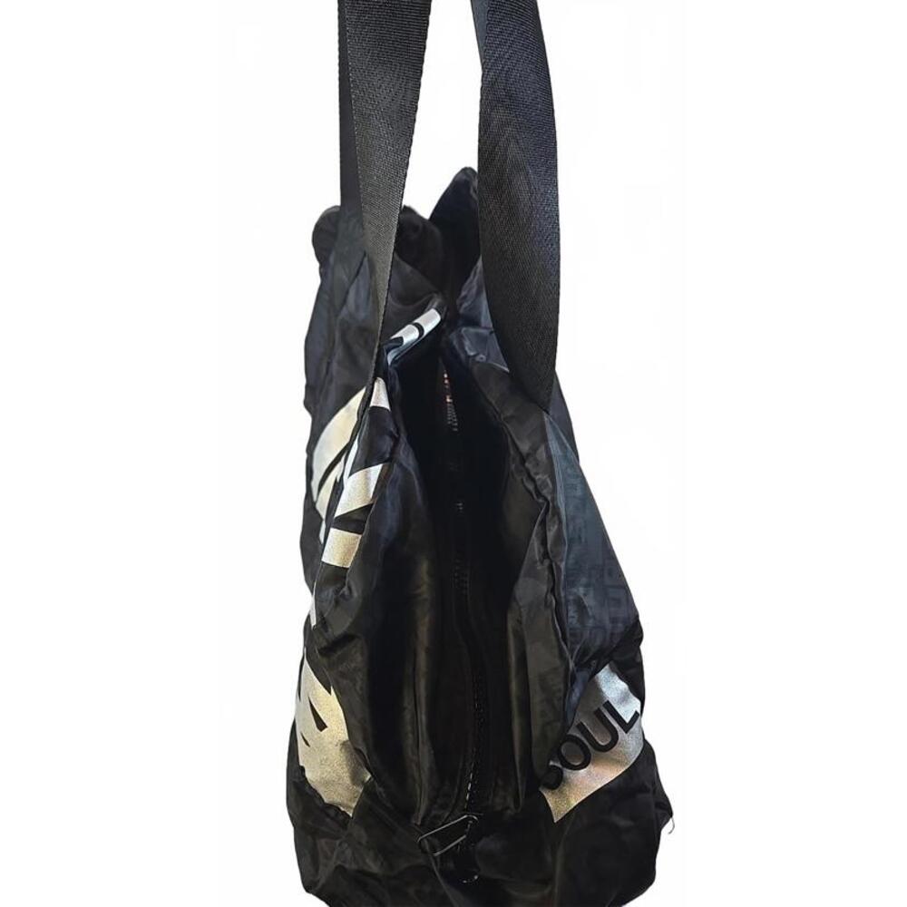 Soul Cycle X Large Duffle Bag 20" X 22" Black Graffiti Packable Travel Gym - Picture 3 of 8